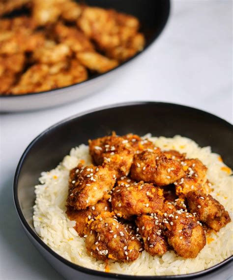 Healthier Baked Orange Chicken With Spicy Orange Sauce