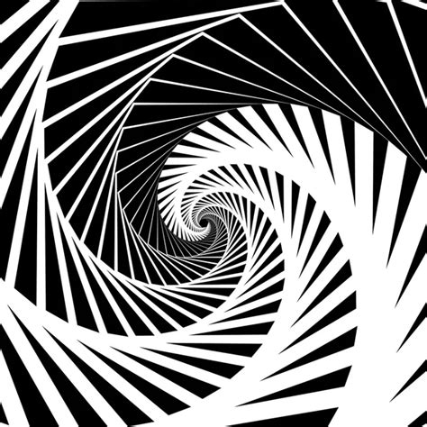 Abstract Geometric Spiral Vortex Pattern Stock Vector Image By