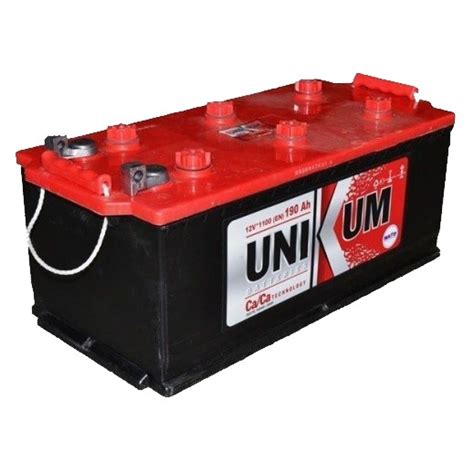 Автомобильный аккумулятор UNIKUM 190 А.Ч. Болт - Центр-АКБ