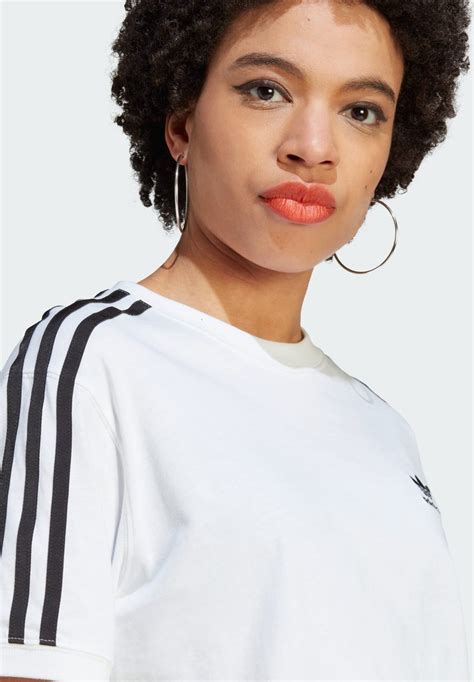 Adidas Originals Adicolor Classics 3 Stripes T Shirt Print White