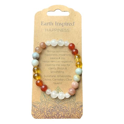 Happiness 8mm Wellness Bead Bracelet Deja Vu Ltd