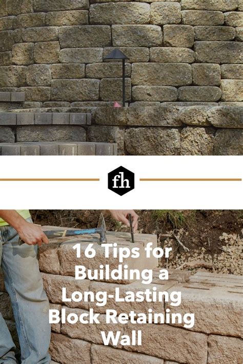 Build A Long Lasting Block Retaining Wall Retaining Wall Landscaping