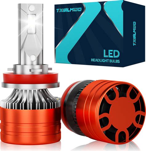 Amazon TXBILMOO H11 H9 H8 LED Headlight Bulbs Combo 44000LM 800