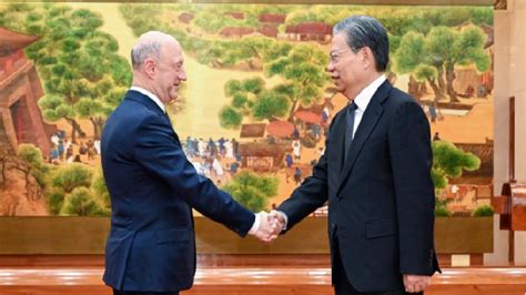 China S Top Legislator Meets Deputy Chairman Of Russia S State Duma Cgtn