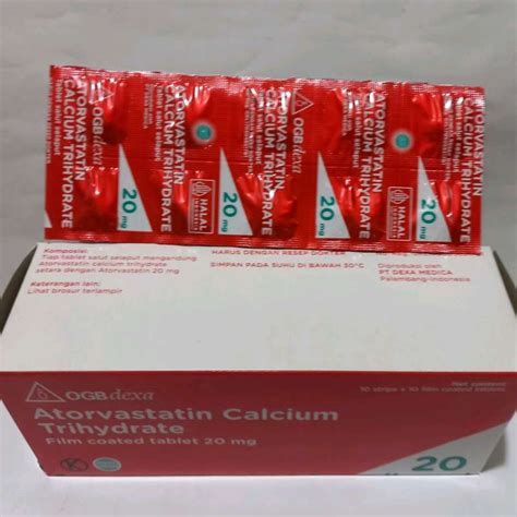 Jual Atorvastatin 20 Mg Ogb Dexa Isi 10 Strip Box Di Seller Apt Sehati