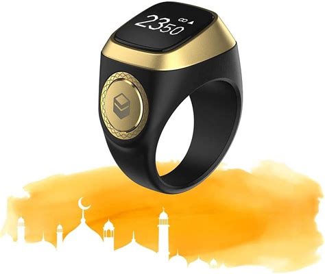 Iqibla Smart Tasbih Zikr Ring Muslim Prayer Prayer Timing Reminder