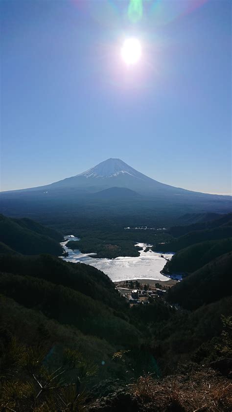 精進湖から三方分山と精進山 たかぷーさんの三方分山・パノラマ台の活動データ Yamap ヤマップ