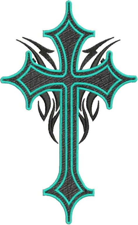 Cross Digitized Machine Embroidery Design Collection No 2 Etsy