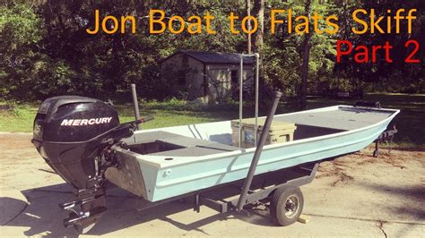 Jon boat skiff conversion ~ Pontoon boat model kit