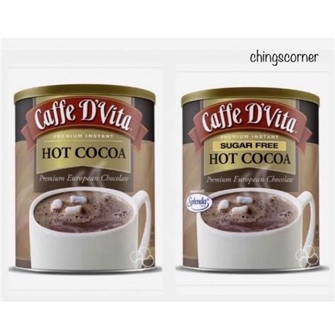 Caffe DVita Hot Cocoa 453g SUGAR FREE Hot Cocoa 283g Chocolate Powder USA Expiry 2024