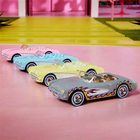 Barbie The Movie Hot Wheels Corvette 4-Pack - HRL24 BarbiePedia