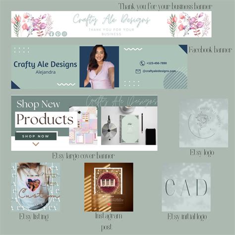 Etsy Order Receipt Banner Avatar Template Etsy Shop Banner Set Etsy