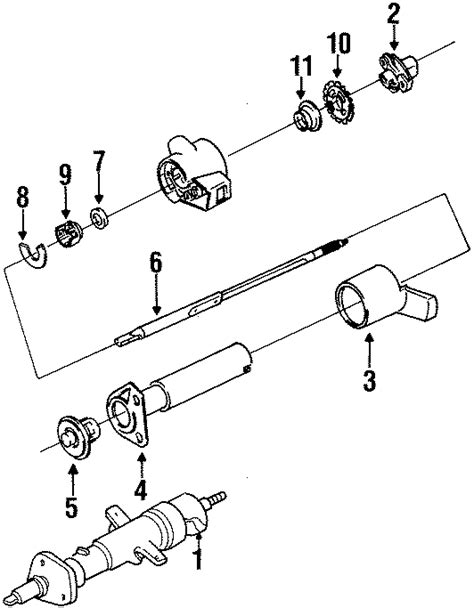 Chevrolet Beretta Shaft Assembly 1991 96 W O Tilt Wheel 26013083 Mcelveen Buick Gmc