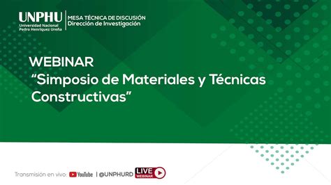 Simposio De Materiales Y T Cnicas Constructivas Youtube