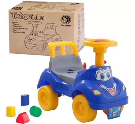 Totoka Infantil Motoca Bebe Totokinha Azul Menino Velotrol MercadoLivre