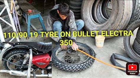 Royal Enfield Bullet Electra Rear Tyre Upgrade Mrf Meteor