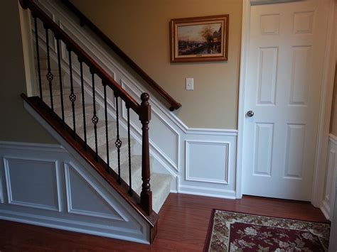 Hall And Stairway Trim Work Low Maintenance Shadow Boxes All About