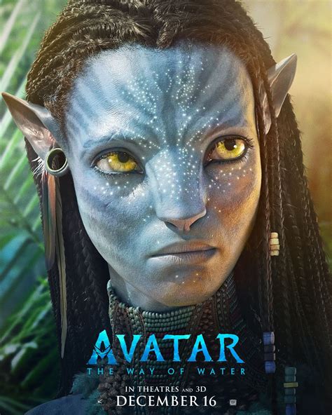 Avatar The Way Of Water Character Posters Spotlight The Sequels Stars