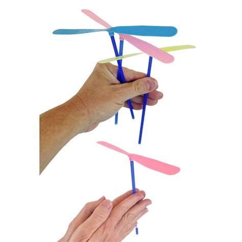 Hand Propellers Set : 3 Flying Toys : Dragonfly Plastic Toy