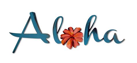 Aloha Word Art