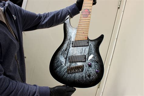 S Dark Grey Sapphire Marble Burst Gloss Aristides Guitars