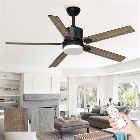 Obabala Ceiling Fans with Lights and Remote, 52-inch Outdoor/Indoor Fan
