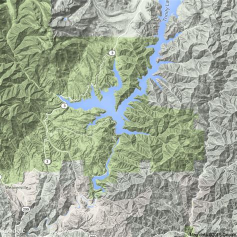 Trinity Lake Map