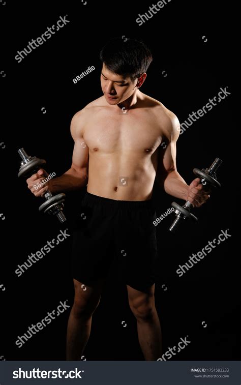 Portrait Athletic Muscular Bodybuilder Man Naked Stock Photo 1751583233 Shutterstock