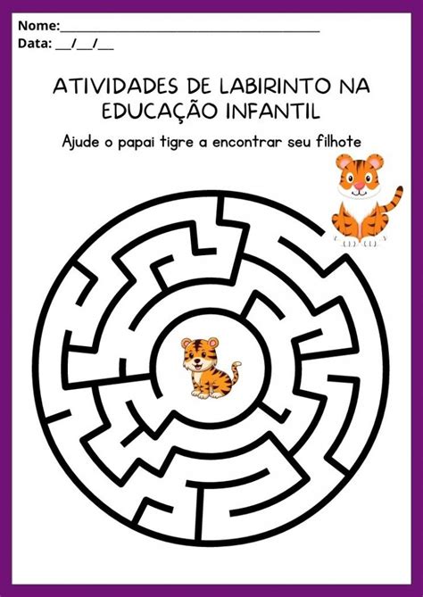 Labirinto Facil Educação Infantil - Atividades de Labirinto na Educação Infantil