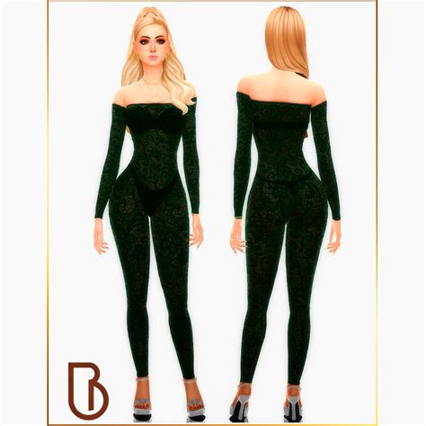 Download Romper Lace Sarah Version 2 The Sims 4 Mods Curseforge