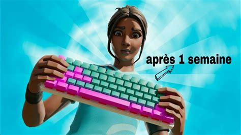 Mon niveau en édit clavier souris après 1semaine YouTube