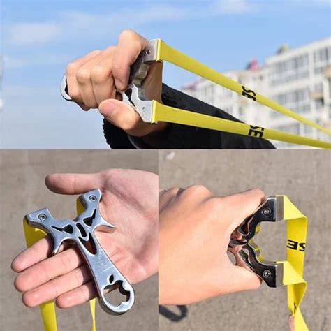 Stainless Steel Powerful Slingshot For Outdoor Hunting And Shooting