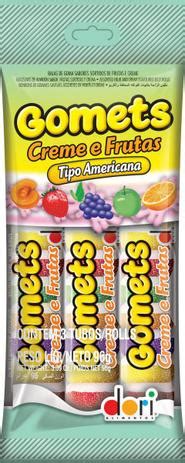 Kit C Un Gomets Creme E Frutas Tubos G Cada Dori Balas