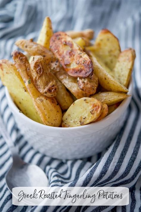 Greek Roasted Fingerling Potatoes Carries Experimental Kitchen