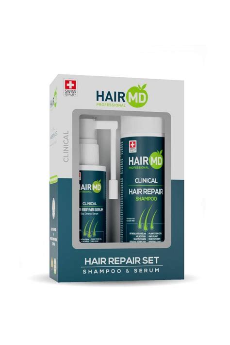 HairMD Clinical Hair Repair Set Shampoo 250 Ml Serum 60 Ml HairMD