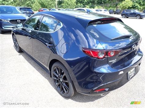 2020 Deep Crystal Blue Mica Mazda MAZDA3 Premium Hatchback AWD ...