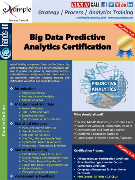 E Xamplecg Predictive Analytics Certification Course Brochure Pdf