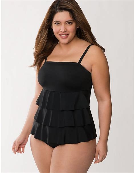 Tiered Ruffle Swim Tank By Cocos Lane Bryant Cozumel Pinterest