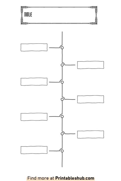 Free Printable Blank Timeline Templates [PDF Included] - Printables Hub