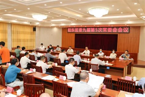 阳东区委召开九届5次常委会会议 阳江市阳东区人民政府门户网站