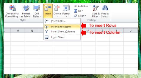 Excel Inserting And Deleting Rows And Columns Hot Sex Picture