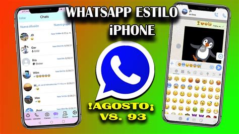 Nuevo WHATSAPP ESTILO IPHONE En Android 2021 Ultima Versión 8 93