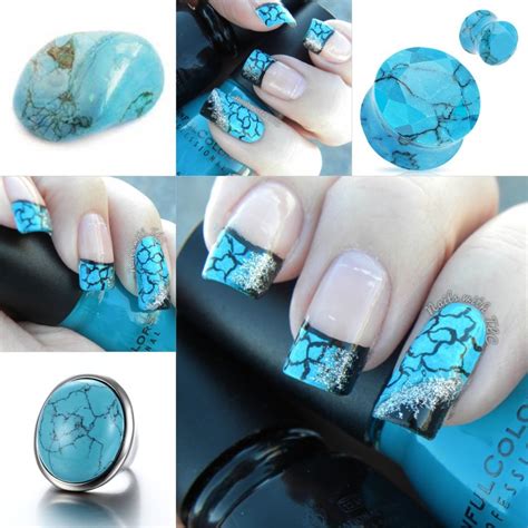 Turquoise Stone Nail Art By Tawnee L C Follow Me On Facebook