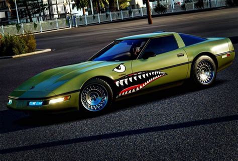 Chevrolet Corvette C4 with Shark Teeth Paint Job