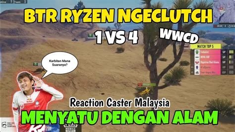 Reaksi Caster Malaysia Melihat Moment Btr Ryzen Ngeclutch Vs