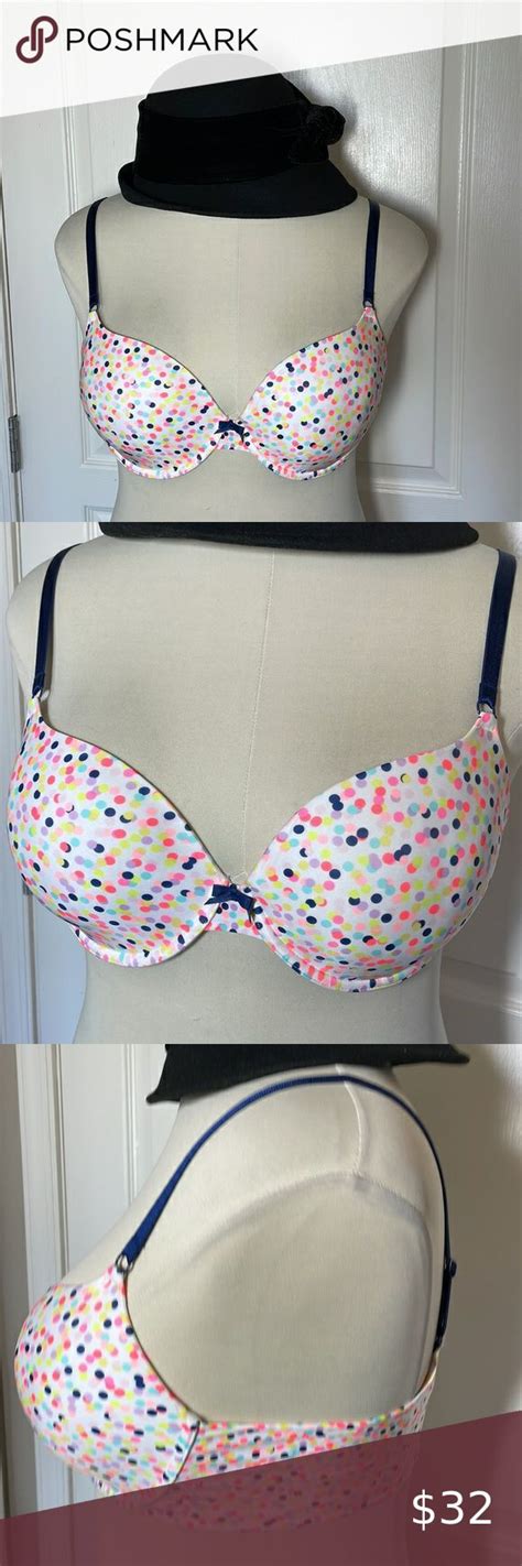 Victorias Secret Underwire Demi Bra Lightly Lined Polka Dots