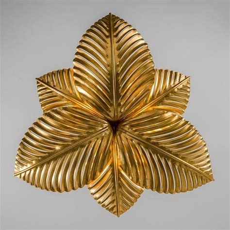 Florentine Gold Leaf Palm Light Chairish