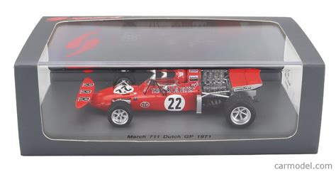 SPARK MODEL S5361 Echelle 1 43 MARCH F1 MARCH 711 N 22 DUTCH GP 1971