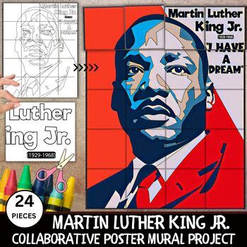 Martin Luther King Jr Collaborative Poster Black History Month