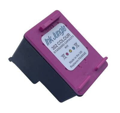 Refilled 302 Colour Ink Cartridges For Hp Deskjet 3639 Inkjet Printer